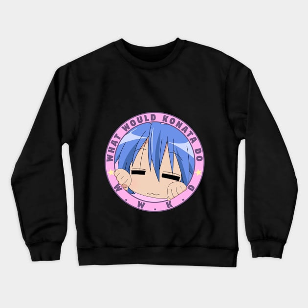 What would Konata do? Crewneck Sweatshirt by MGscience